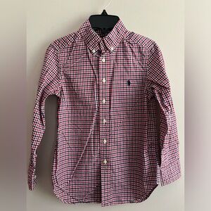 Boys Ralph Lauren Gingham Cotton Dress Shirt